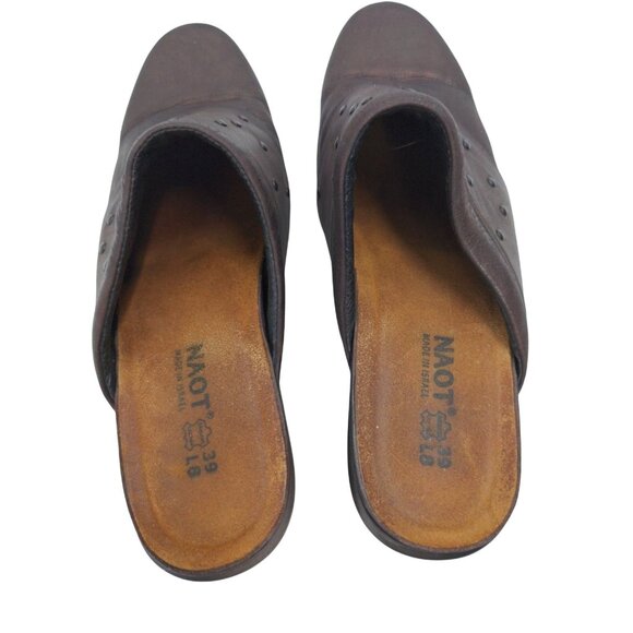 Naot Eden Clogs Women US 8 8.5 Metallic Brown Studded Western Country EU 39 - Picture 5 of 8